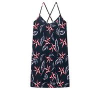 Schiesser Women's Sleepshirt Spaghetti Night Shirt, Dunkelblau Floral, 48