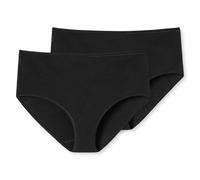 Schiesser Women's Slip 2 Pack - Midi Slip, Cotton Stretch, Solid
