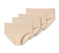 Schiesser Women's Slip 4 Pack - Midi Slip, Cotton Stretch, Solid