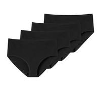 Schiesser Women's Slip 4 Pack - Midi Slip, Cotton Stretch, Solid