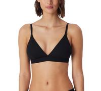 Schiesser Women's Soft BH Organic Cotton-Pure Rib T-Shirt Bra, Black_179915, 32A
