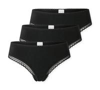 Schiesser Women's Strings, 3-Pack - 3Pack Cheeky String, Stretch Cotton, Uni ...