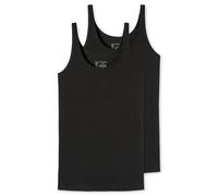 Schiesser Women's Tank Top, 2 Pack - Single Jersey, Series 95/5, Solid Color