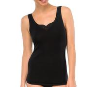 Schiesser Women's Tank Top (Pack of 2) Undershirt, Noir (Schwarz 000), 6