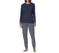 Schiesser Women's Uncover Nightwear Pajama Set, Dunkelblau-gem_181753, 36