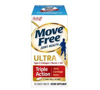 Schiff Move Free Ultra Triple Action Joint Health Type II Collagen Boron & HA Coated Tablets 75 ct