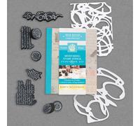 Mixed-Media Stamp, Stencil, and Storybook Set European Scripts: 8 Premium Art Stamps, 2 Stencil Masks, and 32-Page Instruction Booklet: 8 Premium Art ... for Gel Plate Printing (Silk Road Chronicles)