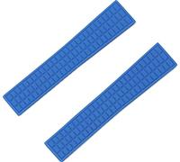 SCHIK 18mm 19mm watchband for Patek strap for Philippe belt Ladies Aquanaut 5067A 491PTK Rubber Watch band(Light Blue strap,19mm with buckle)