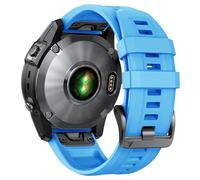 SCHIK For Fenix 8X Band 26mm Fenix 6X Fenix 5X Quickfit Watch Band Fenix 5X Plus Silicone Wristband Fenix 7X pro Fenix 3 Smartwatch Band(Blue+White)(Blue)