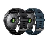 SCHIK For Fenix 8X Band 26mm Fenix 6X Fenix 5X Quickfit Watch Band Fenix 5X Plus Silicone Wristband Fenix 7X pro Fenix 3 Smartwatch Band(Blue+White)(Black+Slate)