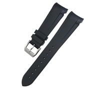 SCHIK Rubber Watchband 22mm 20mm Silicone Watch Strap For Tudor Heritage Black Bay 1958 Pelagos Black Waterproof Sports Bracelets(Black Pin,22mm)