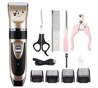 Schildeng Professional Low Noise Pet Clippers Rechargeable Cordless Cat and Dog Clippers Dog Trimmer Professional Dog Shaver for Cats Dogs and Other Animals,Pet Grooming Kit