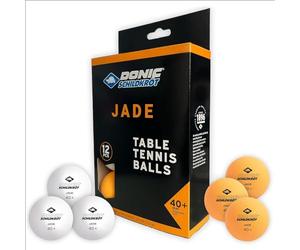Schildkröt Donic Jade Table Tennis Ball Poly 40+ Quality, White, Orange or in Colour Mix, Pack of 6, 12 Pieces, 72 Pieces or 144 Pieces