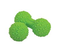 Schildkröt Fitness Massage Duo Set, 1 Ball with Bumps and 1 Massage Ball with Bumps Ø 60 mm, Self Massage Set, for Muscle Relaxation, Green