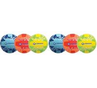 Schildkröt Funsports Neoprene Beach Volleyball, Size 5, Ø 21 cm, Assorted Colors, Non-Slip Textile Surface, Salt Water Resistant, Ideal for Beach & Garden, 970276 (Pack of 2)
