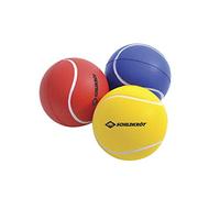 Schildkröt Funsports Set of 3 Soft Balls, Ø 7cm, PU Foam, Good Jump, Yellow, Red, Blue, 970046