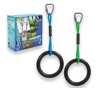 Schildkröt Jungle Line Accessories Set of 2 | 2 Gymnastic Rings for Children and Adults | Ninja Rings, Gymnastic Rings | For Ages 5+, Weight Capacity 120kg