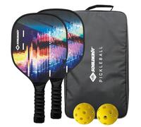 Schildkröt® Pickleball Set with 2 Rackets, 1 Indoor and 1 Outdoor Ball, 1 Carrying Bag, for Beginners and Advanced Players