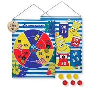 Schildkröt Roll Up Dart Set, 1 Roll Up Target, Printed on Both Sides with Different Game Areas, 2 x 3 Velcro Balls for 2 Players, 970143