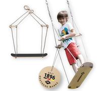 Schildkröt Skate Swing, Extraordinary Wooden Swing for Dexterity, Balance and Coordination, Non-Slip Structure, Standing Skate or Sitting Swing, 970519