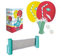 Schildkröt Spin Table Tennis Set, 2 FSC Wood Rackets, 2 Balls, Extendable and Length-Adjustable Net, Ideal for Taking on Holiday or for the Garden, 788661