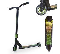 Schildkröt Stunt Scooter Kickless, Design: Forest, Great Scooter with HIC Compression and Aluminum Rim, 100 mm PU Wheels, for Ambitious Stunts and Tricks, 510432