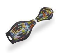 Schildkröt Waveboard Good Vibes, Lightweight and Agile, Large Deck with Non-Slip Surface, Design: Grafitti, 510801
