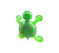 Schildkröte Saugnapf-Teleskopspielzeug - Sensorisches Fidget Toy for Kinder & Erwachsene - Stressabbau & Konzentration - Biegbares Pop Tube Spielzeug für Schule, Reise & Büro - Anti-Stress Schildkröte