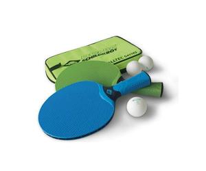 Schildkrot Funsport Donic-Schildkröt Alltec Hobby Outdoor Table Tennis Bat And Balls Set With Carry Bag