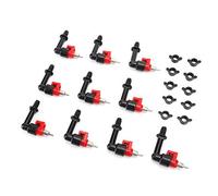 Schimer 10Pcs Automatic Rabbit Nipple Drinker, Water Feeder Mouse for Poultry Chicken Duck Geese Farm Watering System