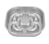 Schimer Stainless Steel Slow Feeder Bowl Non Slip Large