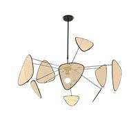 Schindora Boho Lamp Shade 100Cm Vintage Pendant Light Shade Kitchen Rustic,E27 Lampshades for Ceiling Lights Fixture Adjustable Angle Lamp Shades Ceiling for Bedroom Living Room Dining Room