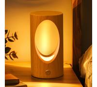 Schindora Small Bedside Lamps,Tree Hole LED Night Light Kids USB Charge Lamp,3W Stepless Dimming,Modern Cute Baby Night Light for Bed Bedroom Children Gift