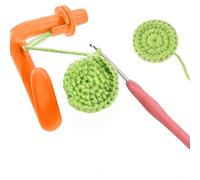 Schine Crochet Ring and Crochet Tension Ring, Yarn Holder for Crocheting, Crochet Yarn Guide Tension Rings for Crocheting, Practical Tool for Crocheters and Knitters, Plastic, abalone