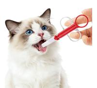 Schine Pill Shooter, Cat Pill Popper, Pet Piller for Cats, Anti-Falling Silicone Tips Pet Piller Gun, Convenient Cat Medicine Dispenser Tool, Blue