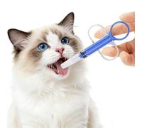 Schine Pill Shooter, Cat Pill Popper, Pet Piller for Cats, Anti-Falling Silicone Tips Pet Piller Gun, Convenient Cat Medicine Dispenser Tool, red