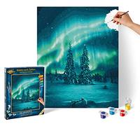 Schipper 609130813 Paint by Numbers - Polar Lights - Painting Pictures for Adults Including Brush and Acrylic Paints 40 x 50 cm