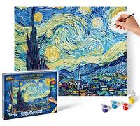 Schipper 609130816 Paint by Numbers Starry Night by Vincent Van Gogh Painting Pictures for Adults Including Brush and Acrylic Paints 40 x 50 cm