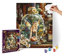 Schipper 609130843 Painting by Numbers - The Butterfly Fairy - Painting Pictures for Adults Including Brush and Acrylic Paints 40 x 50 cm