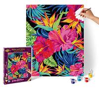 Schipper 609130851 Painting by Numbers - Exotic Flower Dreams - Painting Pictures for Adults Including Brush and Acrylic Paints 40 x 50 cm