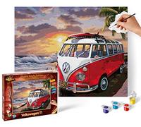 Schipper 609130861 Paint by Numbers - Volkswagen T1 - Painting Pictures for Adults, Includes Brush and Acrylic Paints, 40 x 50 cm