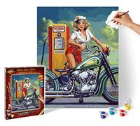 Schipper 609130875 Paint by Numbers - Route 66 - Painting Pictures for Adults, Includes Brush and Acrylic Paints, 40 x 50 cm