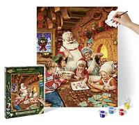 Schipper 609130890 Paint by Numbers - Christmas Bakery - Painting Pictures for Adults, Includes Brush and Acrylic Paints, 40 x 50 cm