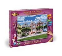 Schipper 609130900 Painting by Numbers - Painted Ladies - Painting Pictures for Adults, Includes Brush and Acrylic Paints, 40 x 50 cm