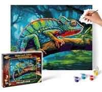 Schipper 609130904 Paint by Numbers - Chameleon - Painting Pictures for Adults, Includes Brush and Acrylic Paints, 40 x 50 cm