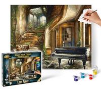 Schipper 609130908 Paint by Numbers - Lost Place - Painting Pictures for Adults, Includes Brush and Acrylic Paints, 40 x 50 cm