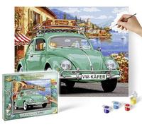 Schipper 609130912 Paint by Numbers - Volkswagen Beetle - Painting Pictures for Adults, Includes Brush and Acrylic Paints, 40 x 50 cm