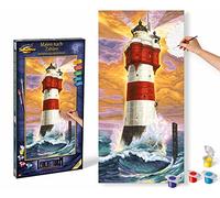 Schipper 609220399 "Lighthouse Roter" Sand Paint By Numbers Board