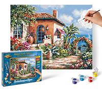 Schipper 609240795 Painting by Numbers - Holiday House by the Sea, 24x30 cm