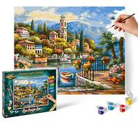 Schipper 609240798 Painting by Numbers - On Lake Como - Painting Pictures for Adults Including Brush and Acrylic Paints 24 x 30 cm